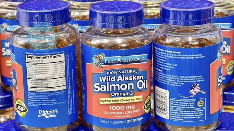 Dầu cá hồi Pure Alaska Omega Wild Alaskan Salmon Oil 1000mg mua chính hãng tại Sữa Bột Ngoại Nhập