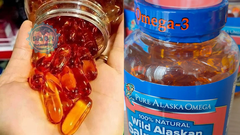 Dầu cá hồi Pure Alaska Omega Wild Alaskan Salmon Oil 1000mg người lớn dùng 2 viên mỗi ngày