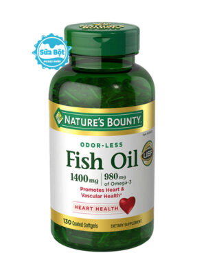 Dầu cá Nature's Bounty Fish Oil 1400mg Mỹ 130 viên