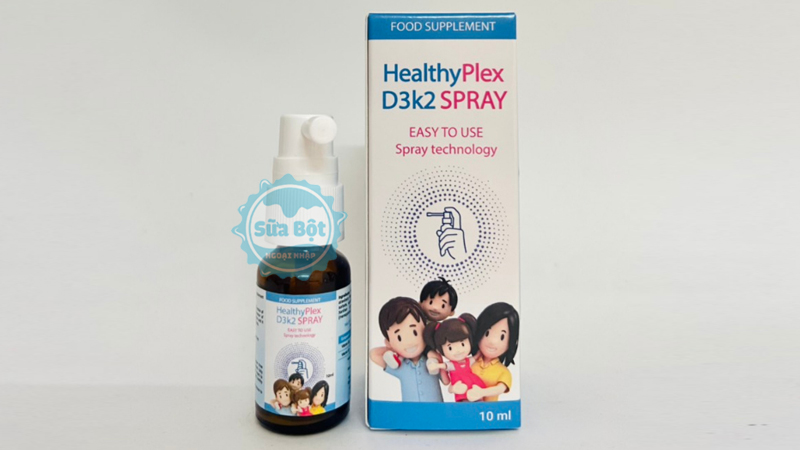 Xịt HealthyPlex D3K2 của thương hiệu Erbex uy tín nước Ý
