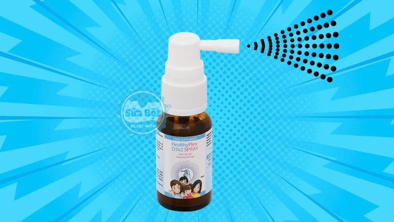 Cách thức dùng đơn giản khi xịt HealthyPlex D3K2 trực tiếp vào miệng