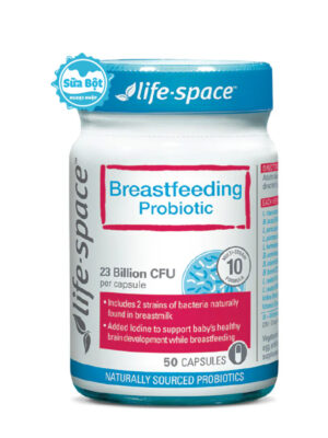 Men vi sinh Life Space Breastfeeding Probiotic sau sinh Úc 50 viên