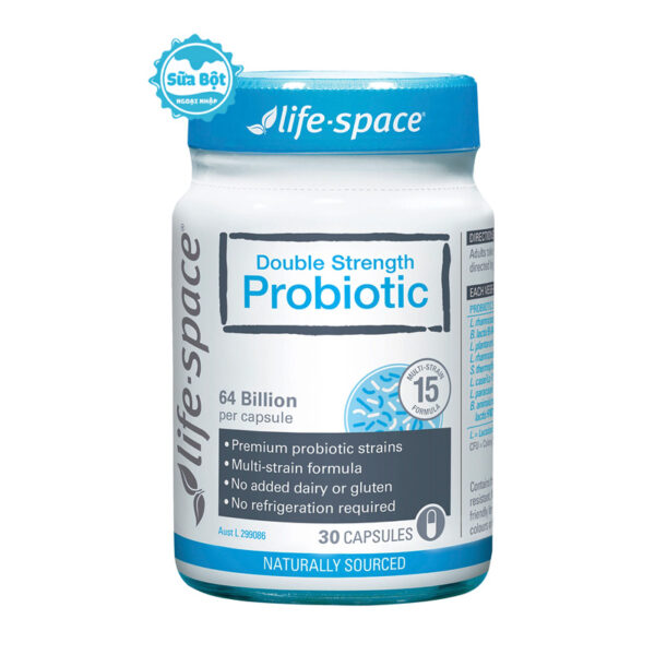 Men vi sinh Life Space Double Strength Probiotic Úc 30 viên