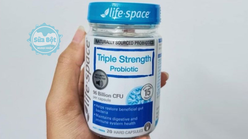 Men vi sinh Life Space Triple Strength Probiotic nhập khẩu từ Úc hỗ trợ sức khỏe tiêu hóa