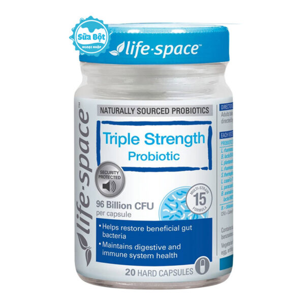 Men vi sinh Life Space Triple Strength Probiotic Úc 20 viên