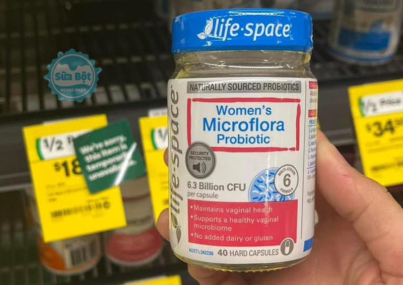 Men vi sinh Life Space Women's Microflora Probiotic được sản xuất tại Úc