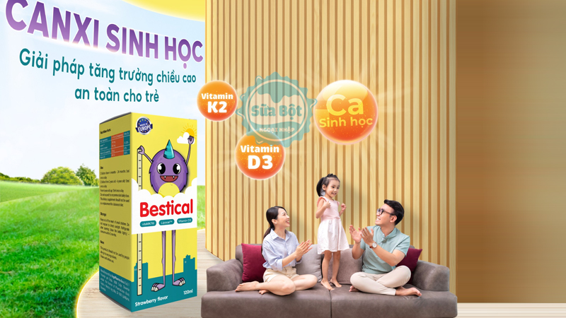 Canxi Bestical là canxi sinh học đầu tiên ở thị trường Việt Nam