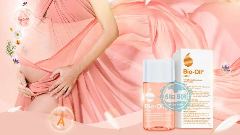 Tinh dầu Bio Oil sử dụng để làm mờ vết sẹo, giảm rạn da