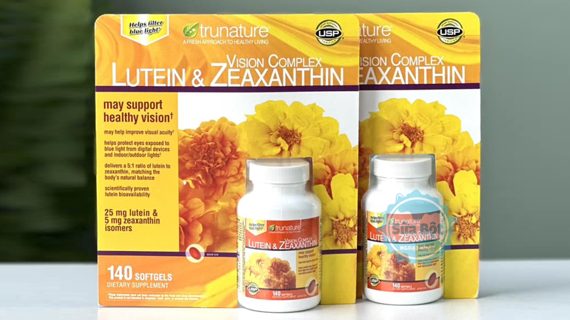 Viên Trunature Lutein And Zeaxanthin nhập khẩu từ Mỹ giúp hỗ trợ tầm nhìn, đôi mắt sáng khỏe