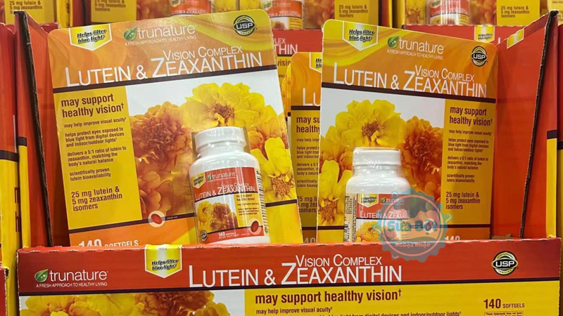 Viên Trunature Lutein And Zeaxanthin sử dụng theo chỉ dẫn được nhà sản xuất cung cấp