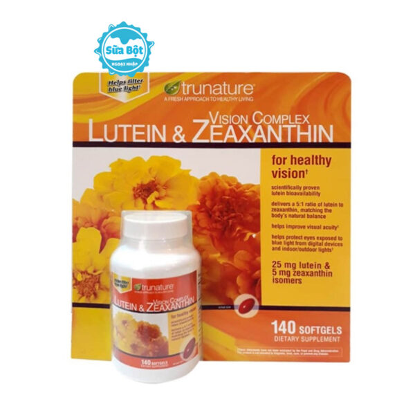 Viên Trunature Lutein And Zeaxanthin bổ mắt Mỹ 140 viên