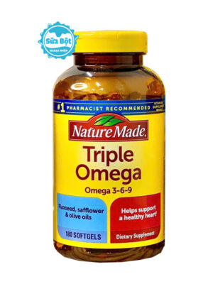 Dầu cá Nature Made Triple Omega 3-6-9 Mỹ 180 viên