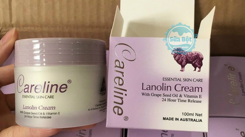 Kem Careline Lanolin Cream xuất xứ từ Úc dưỡng da, giảm nếp nhăn