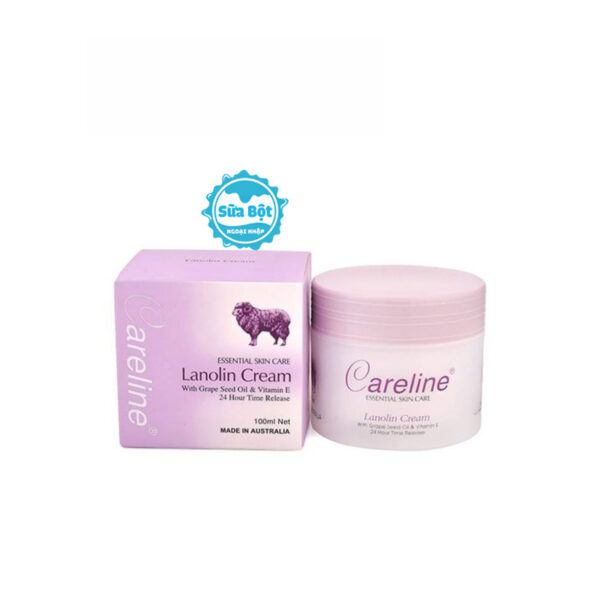 Kem Careline Lanolin Cream dưỡng da mỡ cừu Úc 100ml