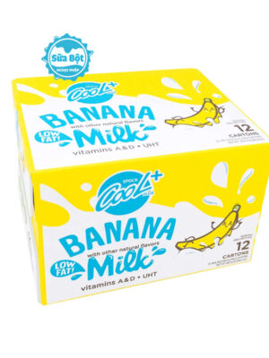 Sữa chuối Epoca Cool Plus Low Fat Banana Milk Mỹ thùng 12 hộp x 236ml