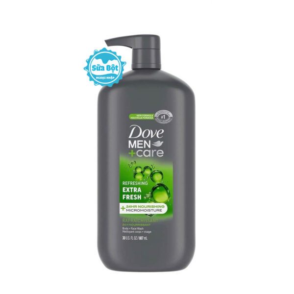 Sữa tắm Dove Men+Care Extra Fresh Body and Face Wash cho nam Mỹ 887ml