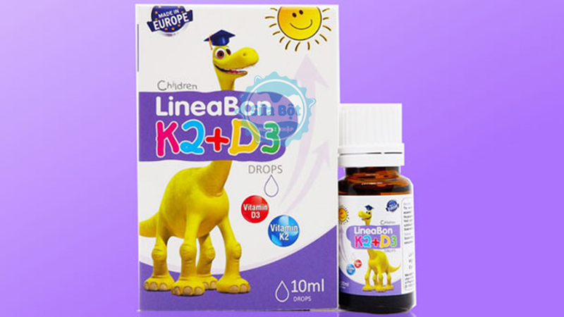 Giọt uống Vitamin Lineabon K2+D3 giúp phát triển chiều cao vượt trội, bé ngủ ngon hơn