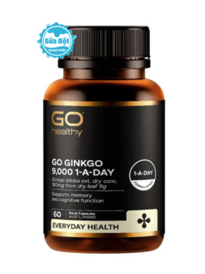 Viên uống Go Healthy Go Ginkgo 9000 bổ não New Zealand 60 viên