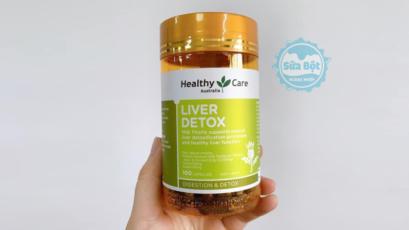 Viên uống Healthy Care Liver Detox hỗ trợ giải độc gan, thanh lọc cho cơ thể 