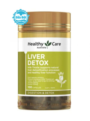 Viên uống Healthy Care Liver Detox hỗ trợ giải độc gan Úc 100 viên