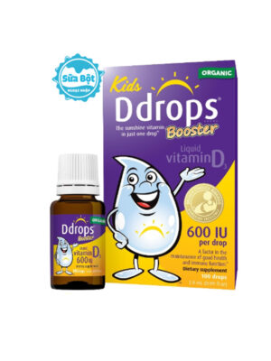 Vitamin D3 Ddrops Booster 600IU cho trẻ trên 1 tuổi Canada 2.8ml