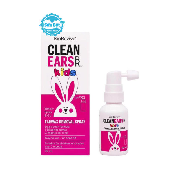 Xịt tan ráy tai cho bé Clean Ears Kids Úc 30ml