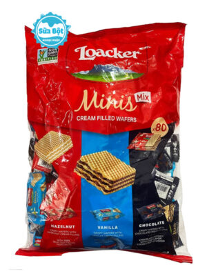 Bánh xốp Loacker Minis Mix của Ý 800g