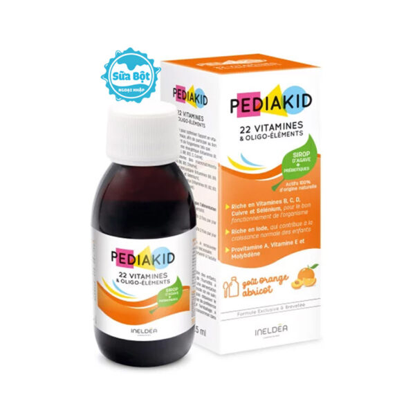 Siro Pediakid 22 Vitamines bổ sung vitamin, khoáng chất cho bé Pháp 125ml