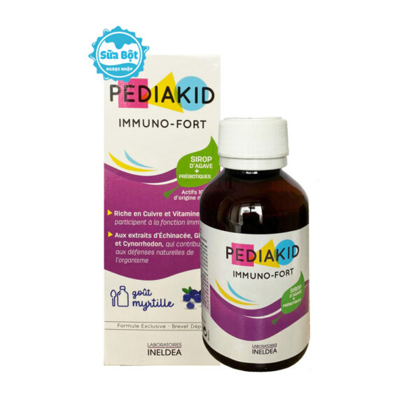 Siro PediaKid Immuno-Fort tăng đề kháng cho bé Pháp 125ml