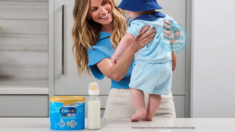 Sữa Enfamil Enspire Optimum Infant Formula pha chế theo đúng lượng nước, lượng bột được hãng khuyến cáo