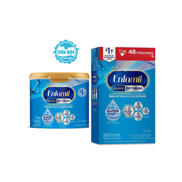 Sữa Enfamil Enspire Optimum Infant Formula Mỹ (dành cho trẻ 0-12 tháng tuổi)