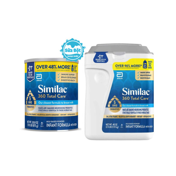 Sữa Similac 360 Total Care 5 HMO Prebiotics Mỹ cho bé từ 0-12 tháng tuổi