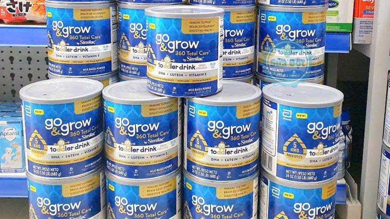 Sữa Similac Go Grow 360 Total Care Toddler Drink đặt ở nhiệt độ phòng khi bảo quản