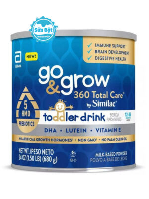 Sữa Similac Go Grow 360 Total Care Toddler Drink Mỹ 680g cho trẻ từ 12-36 tháng tuổi