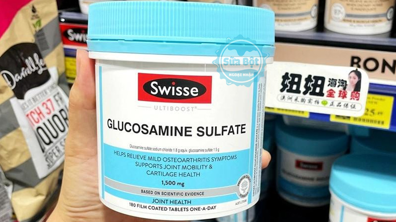 Viên uống Swisse Glucosamine Sulfate 1500mg hỗ trợ khớp chuyển động dễ dàng, giảm viêm xương khớp nhẹ