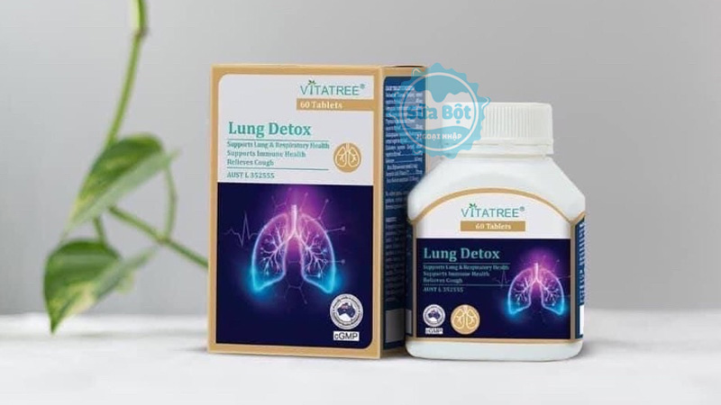 Viên uống Vitatree Lung Detox hỗ trợ thải độc phổi, hô hấp khỏe mạnh, giảm ho