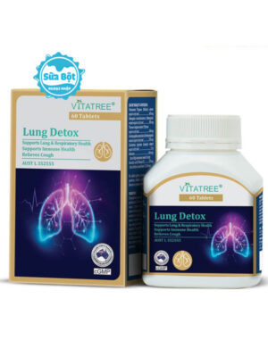 Viên uống Vitatree Lung Detox hỗ trợ thải độc phổi của Úc 60 viên