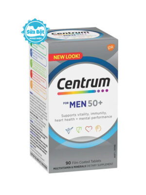 Vitamin tổng hợp Centrum For Men 50+ cho nam trên 50 tuổi Úc 90 viên