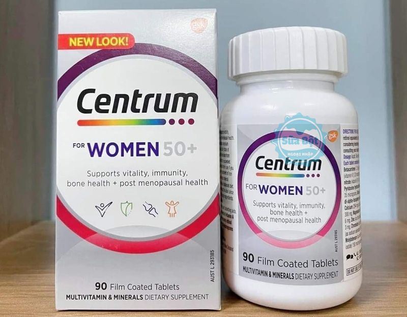 Vitamin tổng hợp Centrum For Women 50+ dành cho nữ giới trên 50 tuổi 