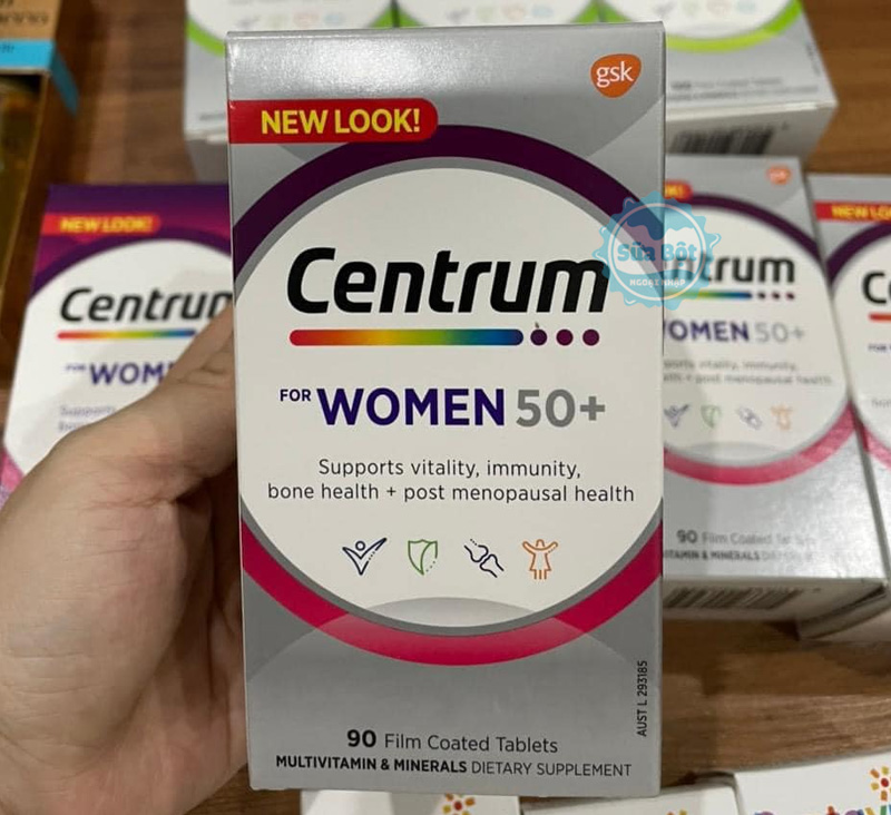 Vitamin tổng hợp Centrum For Women 50+ người lớn mỗi ngày 1 viên