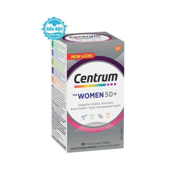 Vitamin tổng hợp Centrum For Women 50+ cho nữ trên 50 tuổi Úc 90 viên