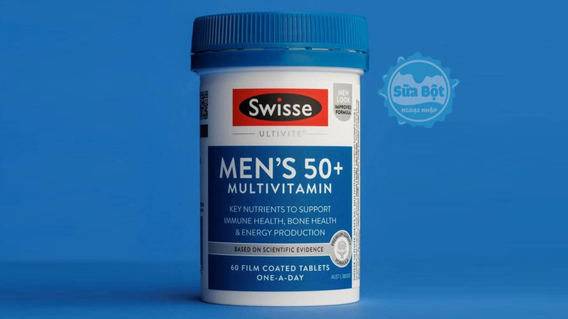 Vitamin tổng hợp Swisse Men's Ultivite 50+ Multivitamin phù hợp với nam giới từ 50 tuổi