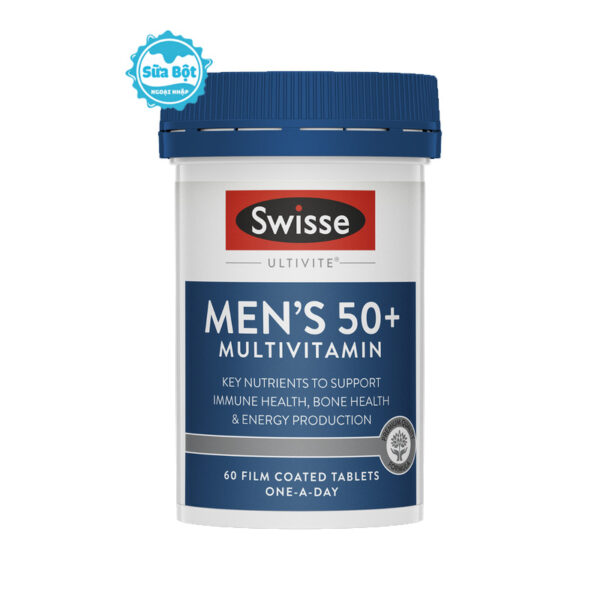 Vitamin tổng hợp Swisse Men's Ultivite 50+ Multivitamin cho nam giới Úc 60 viên