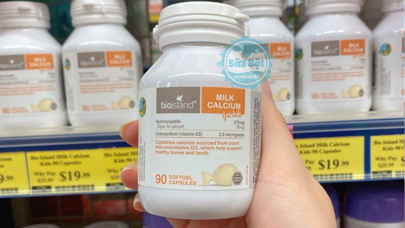 Milk Calcium cung cấp canxi, vitamin D3 hỗ trợ sự phát triển của trẻ