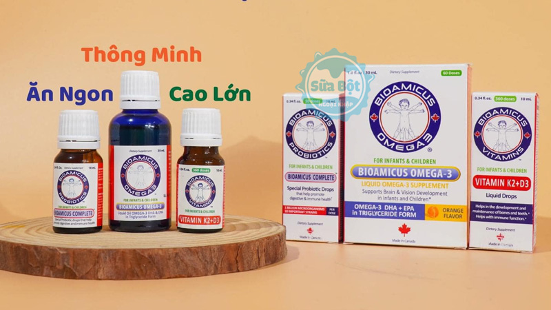 Thương hiệu BioAmicus thành lập tại Canada vào năm 2014 cung cấp các sản phẩm vitamin, Omega 3, Probiotics chất lượng