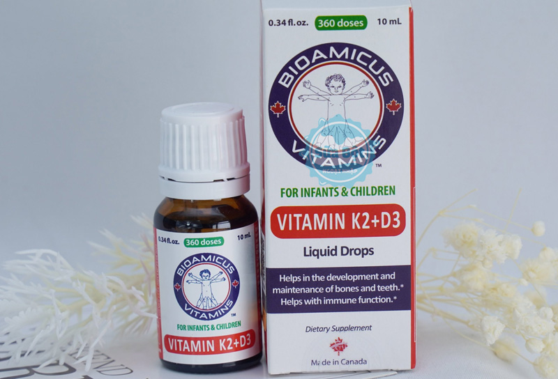 Vitamin D3K2 BioAmicus giúp cho trẻ nhỏ cao lớn khỏe mạnh