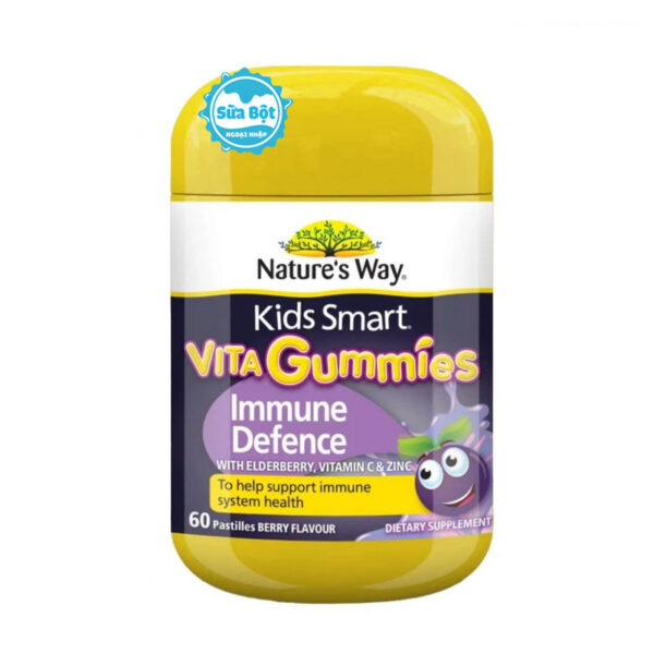 Kẹo dẻo Nature's Way Kids Smart Vita Gummies Immune Defence Úc 60 viên