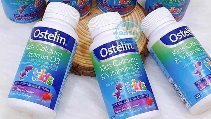 Calcium & Vitamin D3 dạng viên nhai dễ dùng cho trẻ từ 2 - 13 tuổi