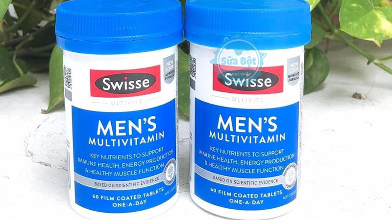 Swisse Men’s Ultivite Multivitamin bổ sung dưỡng chất, giúp tăng cường sức khỏe cho nam giới