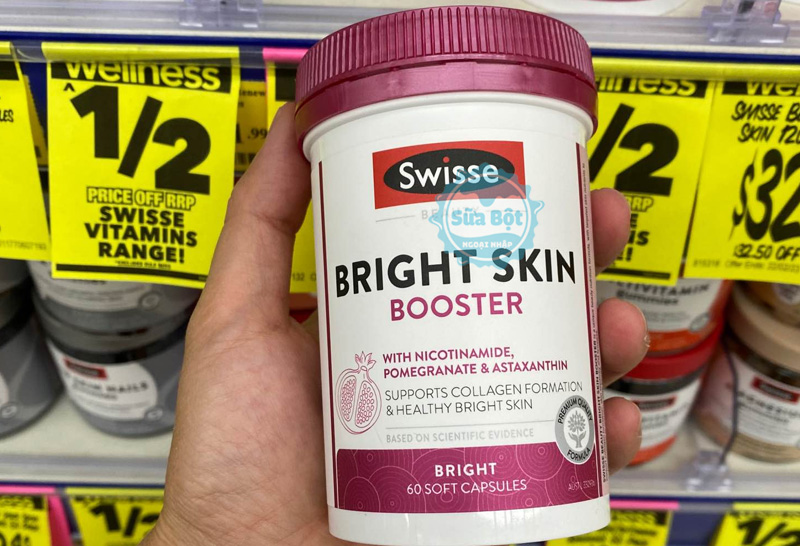 Swisse Bright Skin Booster làm sáng da, ngăn ngừa lão hóa